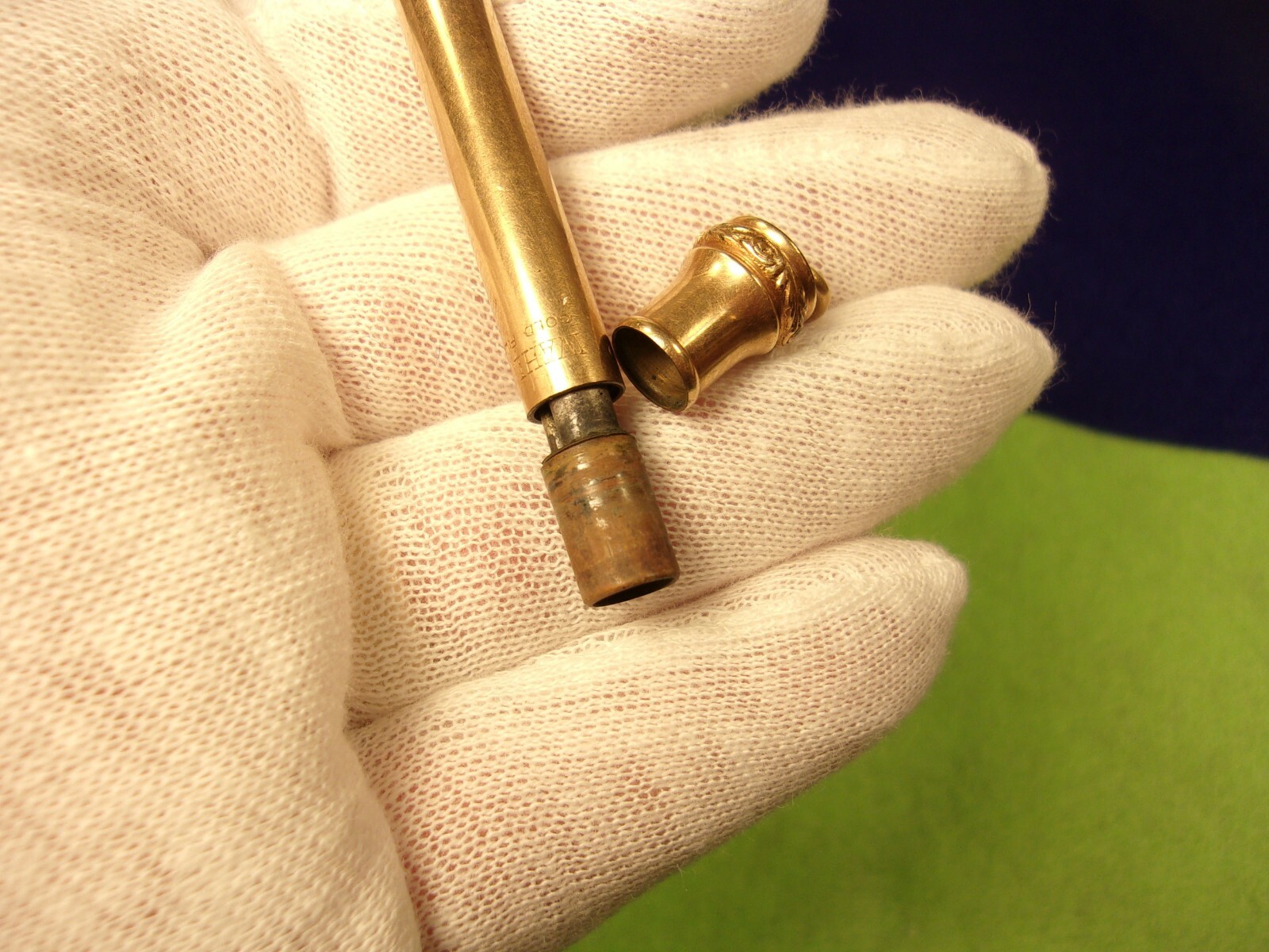 VERY NICE OLDER VTG ANTIQUE ROSE GOLD FILLED 4″ MECHANICAL PENCIL WAHL EVERSHARP