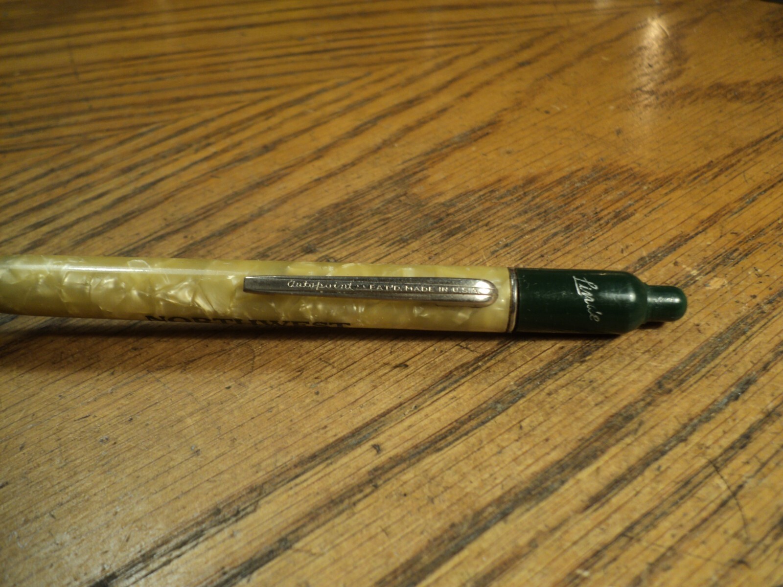 Vintage Autopoint Mechanical Pencil Northwest Oxy-Acetylene Linde Bottle Top D