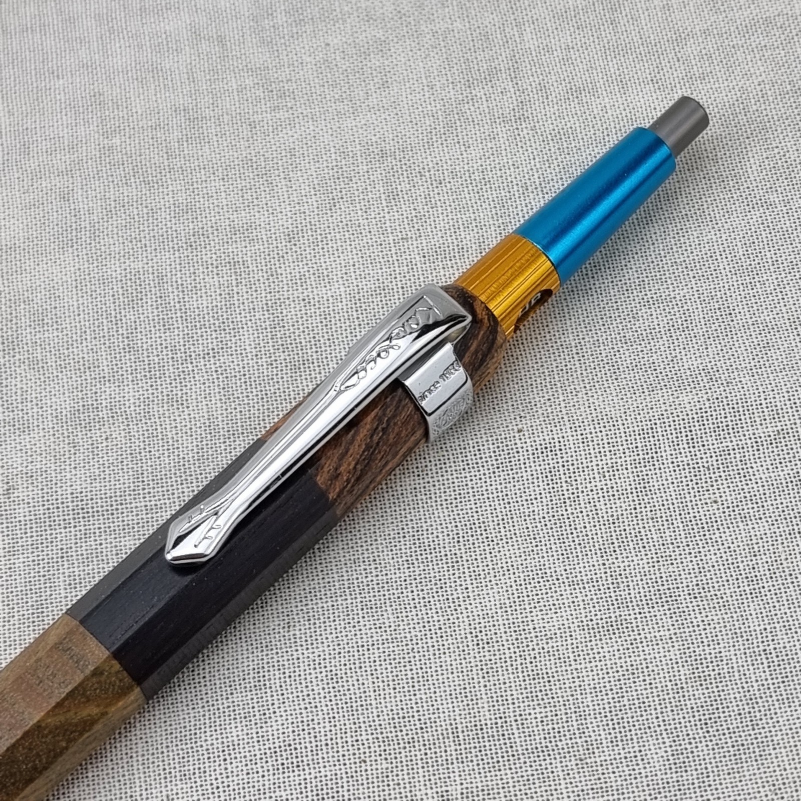 Hand Crafted Pentel PG5 Mechanical Pencil with Octagonal Wood Barrel