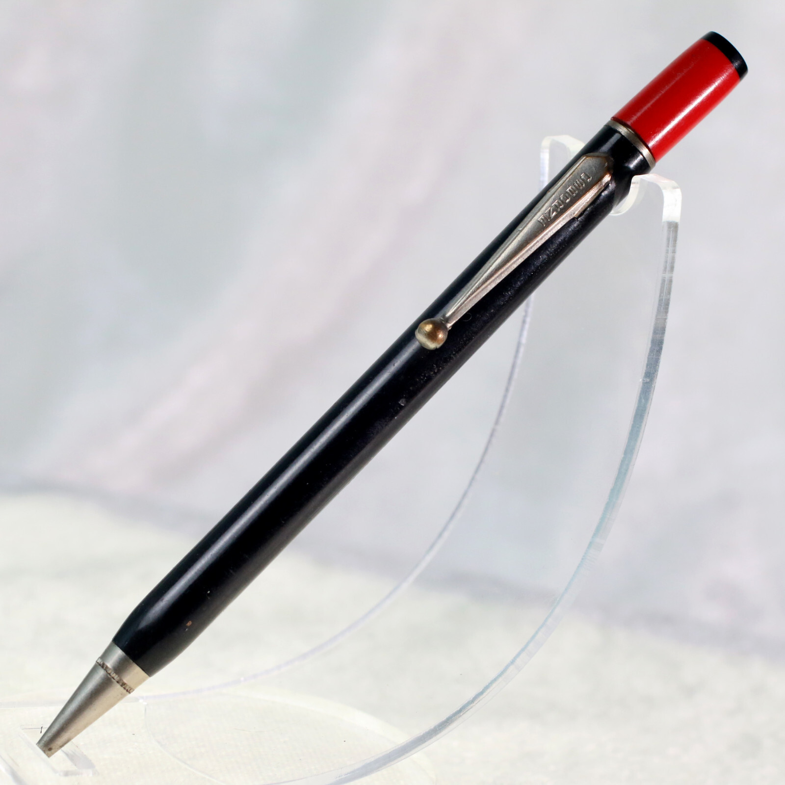 1930’s Black Red Celluloid Wyoming Lumber Advertising Osborne Mechanical Pencil