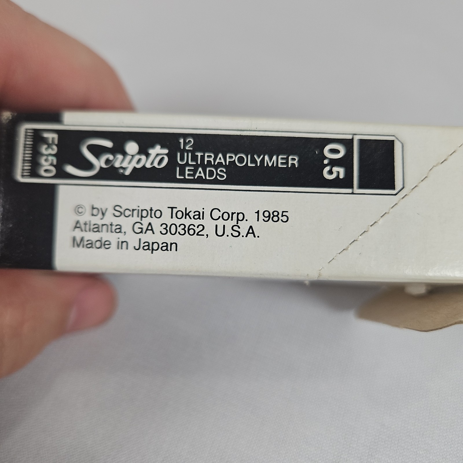 Vintage Scripto Ultrapolymer Pencil Lead Refill .5mm Lot of 10 Tubes x 12 #F350