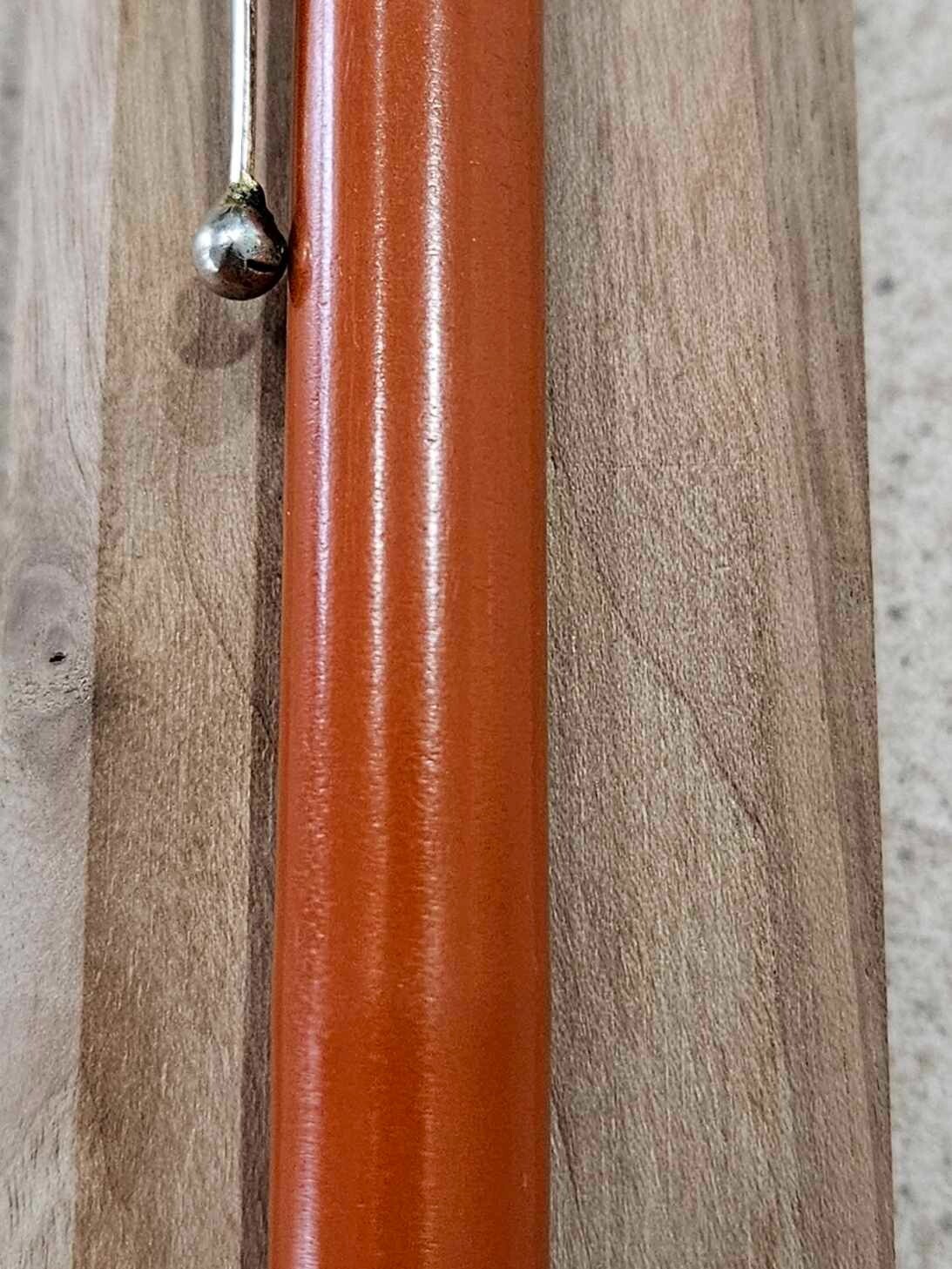 Vintage Unbranded Orange 5 Inch Long Mechanical Pencil & Eraser- Working