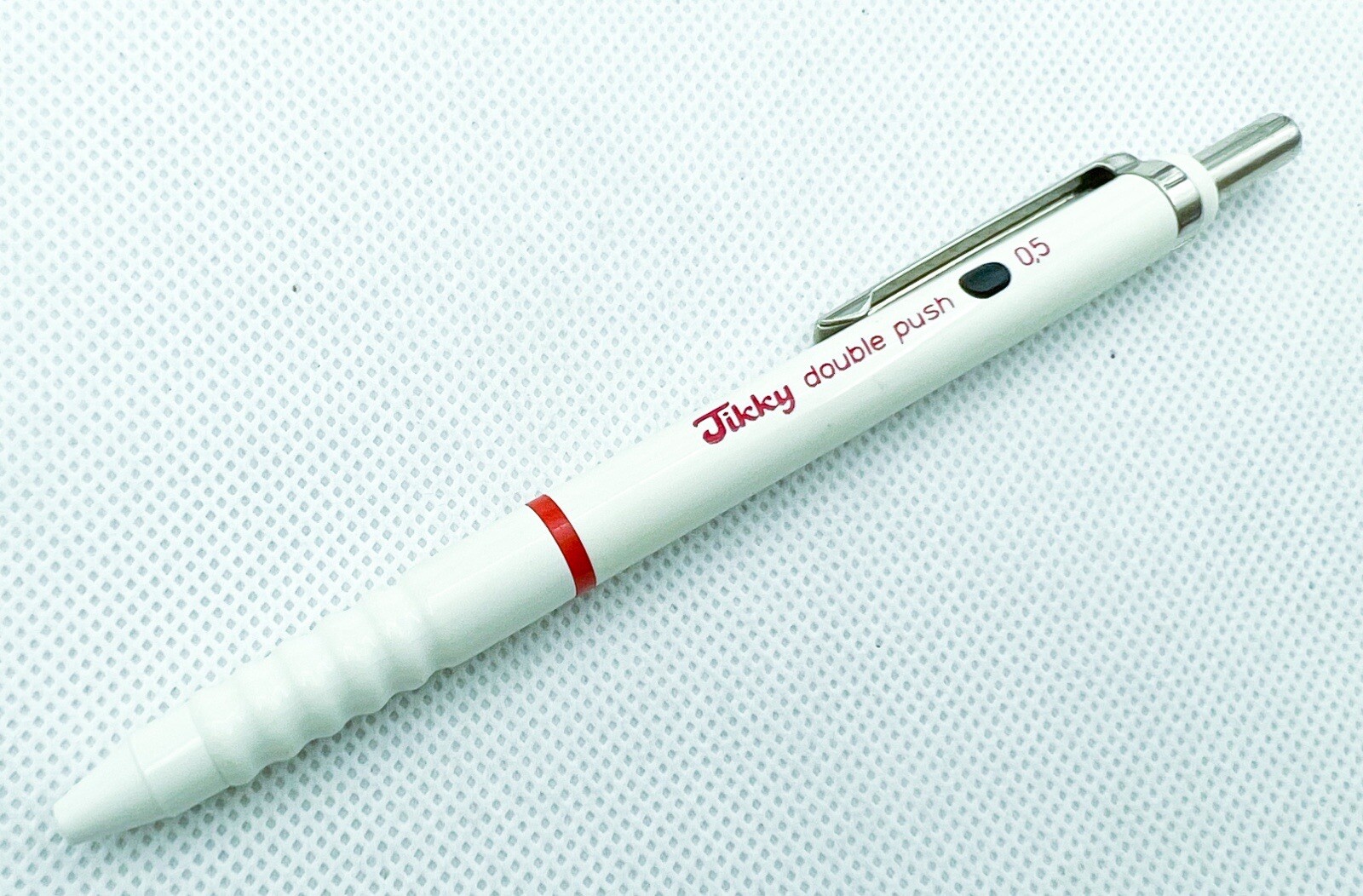 NOS Rotring Tikky Double Push retract mechanical pencil 0.5mm white