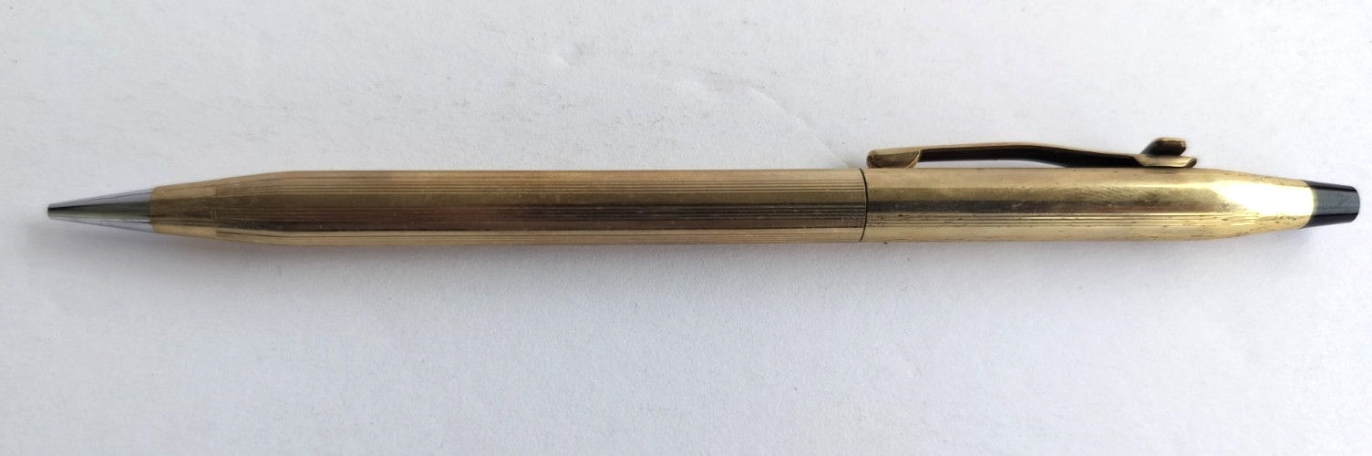 Vintage Cross Mini 5.25″ Gold Plate 1/20 10k Mechanical Pencil in Box USA E & W