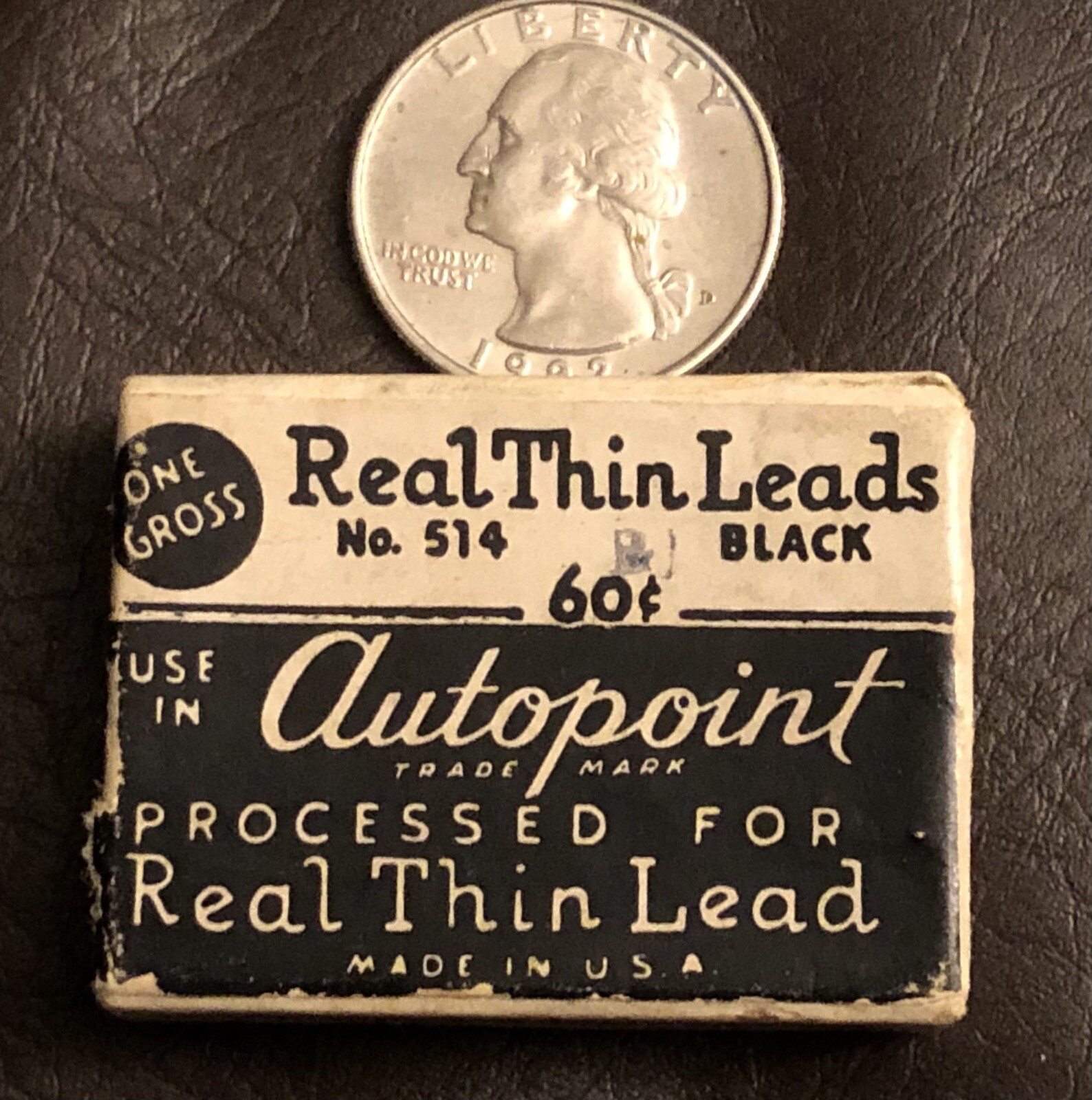 Vintage Autopoint Real Thin Lead Pencil Lead
