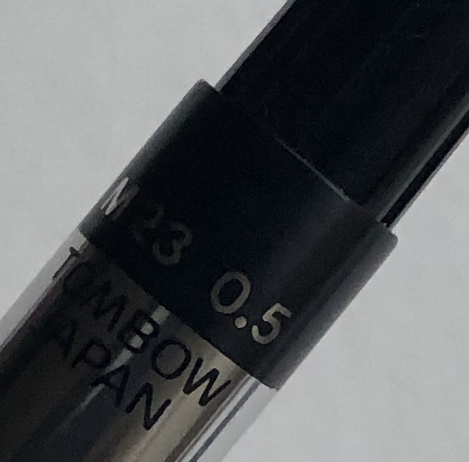 Vintage TOMBOW 500 M23 Mechanical Pencil .5mm Lead Sticker NOS Black Metal Japan