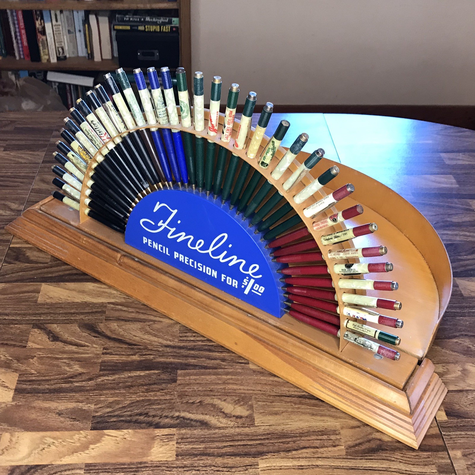 Vintage 1950’s Sheaffer Fineline Store Counter Display w/36 Mechanical Pencils
