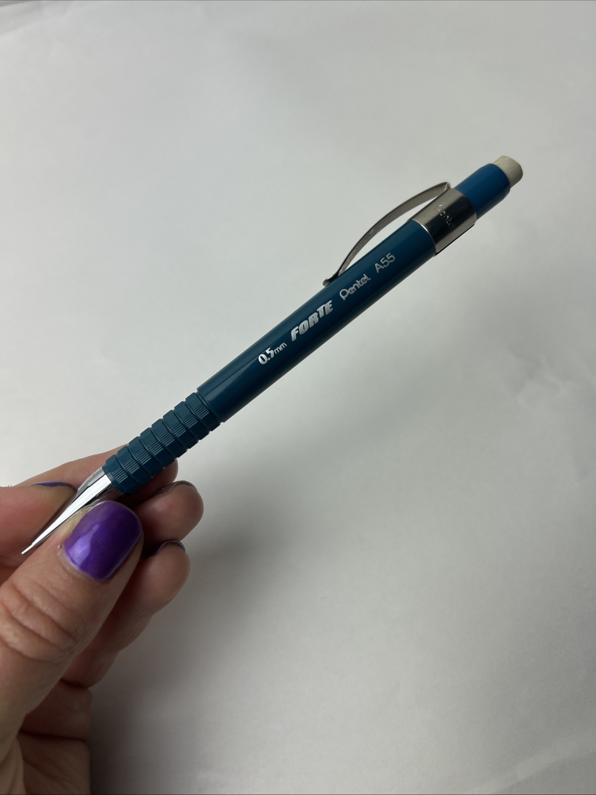 Vintage Pentel Forte A55 0.5 mm Blue Mechanical Pencil Discontinued Vintage