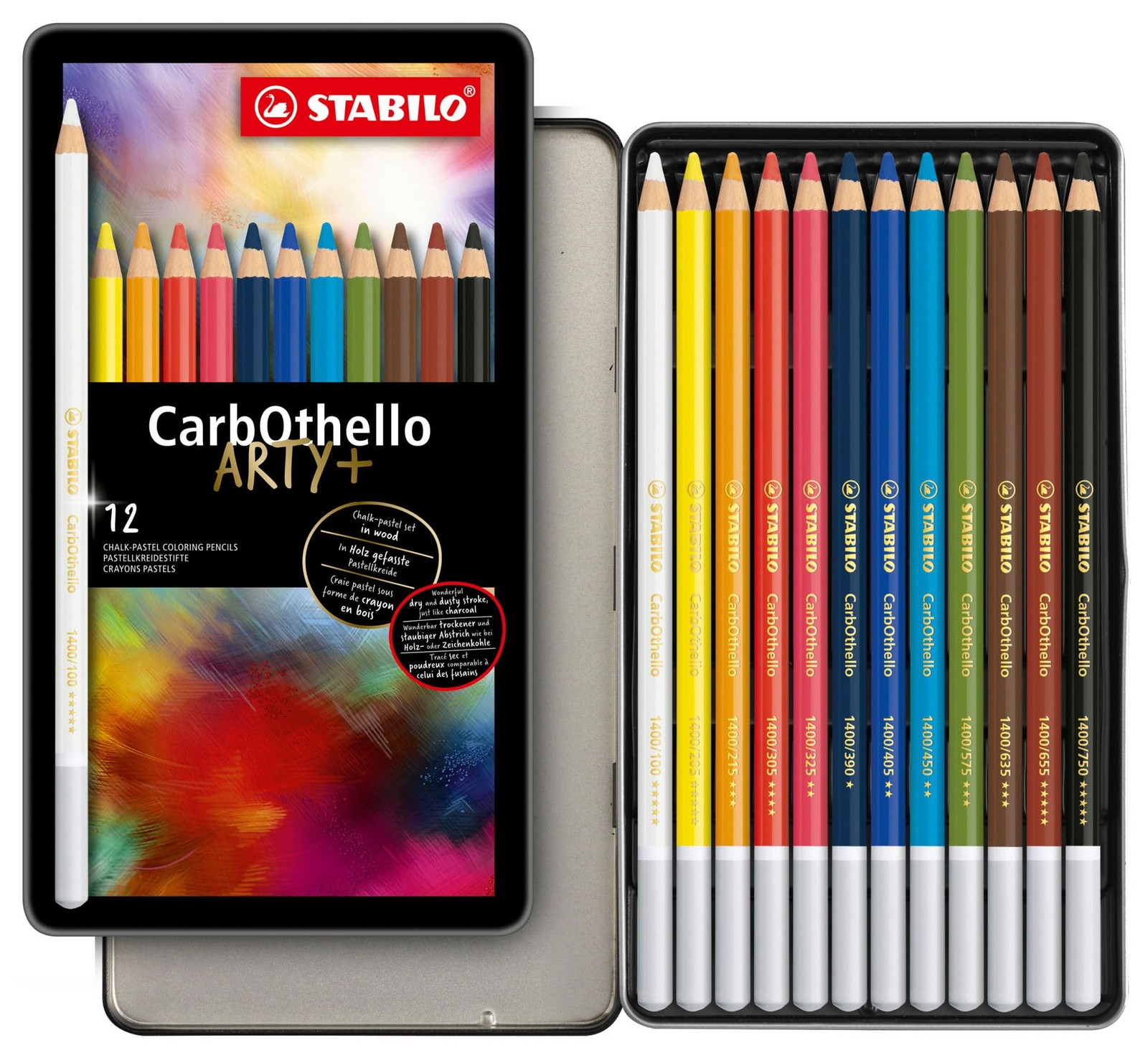STABILO Chalk-Pastel Artist Colored 1 Count (Pack of 1), Assorted Colors
