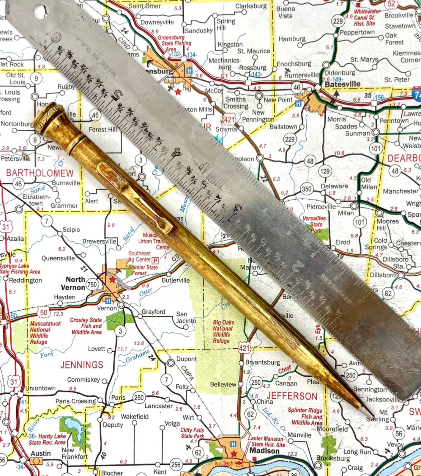 Vintage Metal Wahl Eversharp Gold-Filled Dart Patterned – Mechanical Pencil