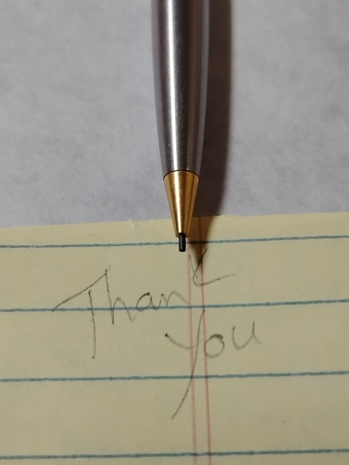 Vintage Parker Mechanical Pencil Silver Chrome & Gold Arrow Clip Works #M4