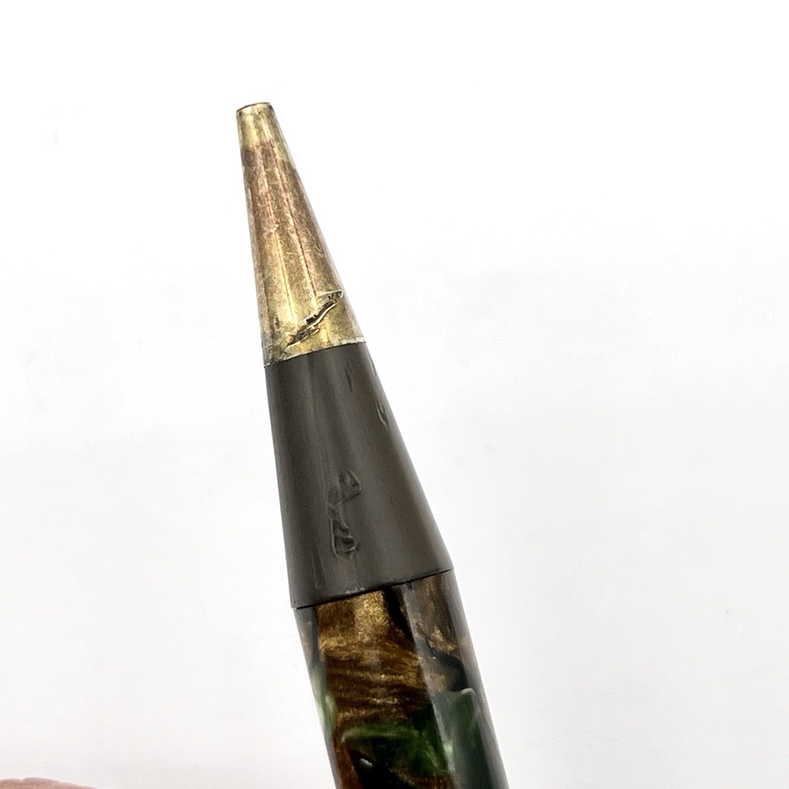 Waterman Lady Patricia Mechanical Pencil 4.25″ 1.1mm Green Bronze Gold Trim