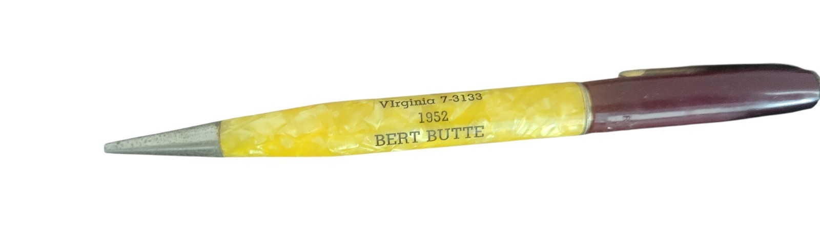Hybl Tobacco Co. Rite Point Mechanical Pencil 1940-1950 Advertising Bert Butte
