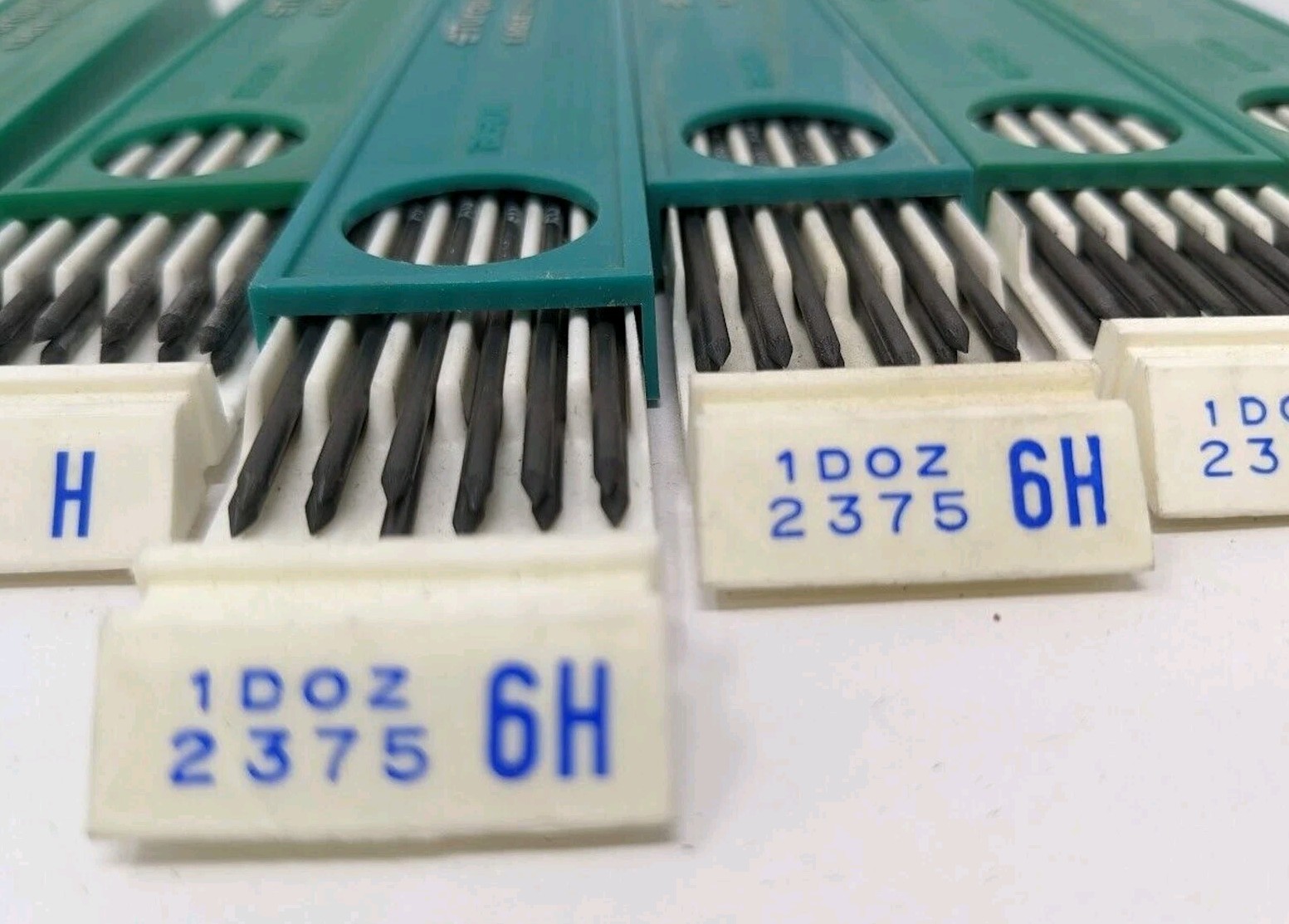 Vintage Berol Turquoise Eagle Drawing Leads 2375H 2375 6H Packs (Lot of 6)