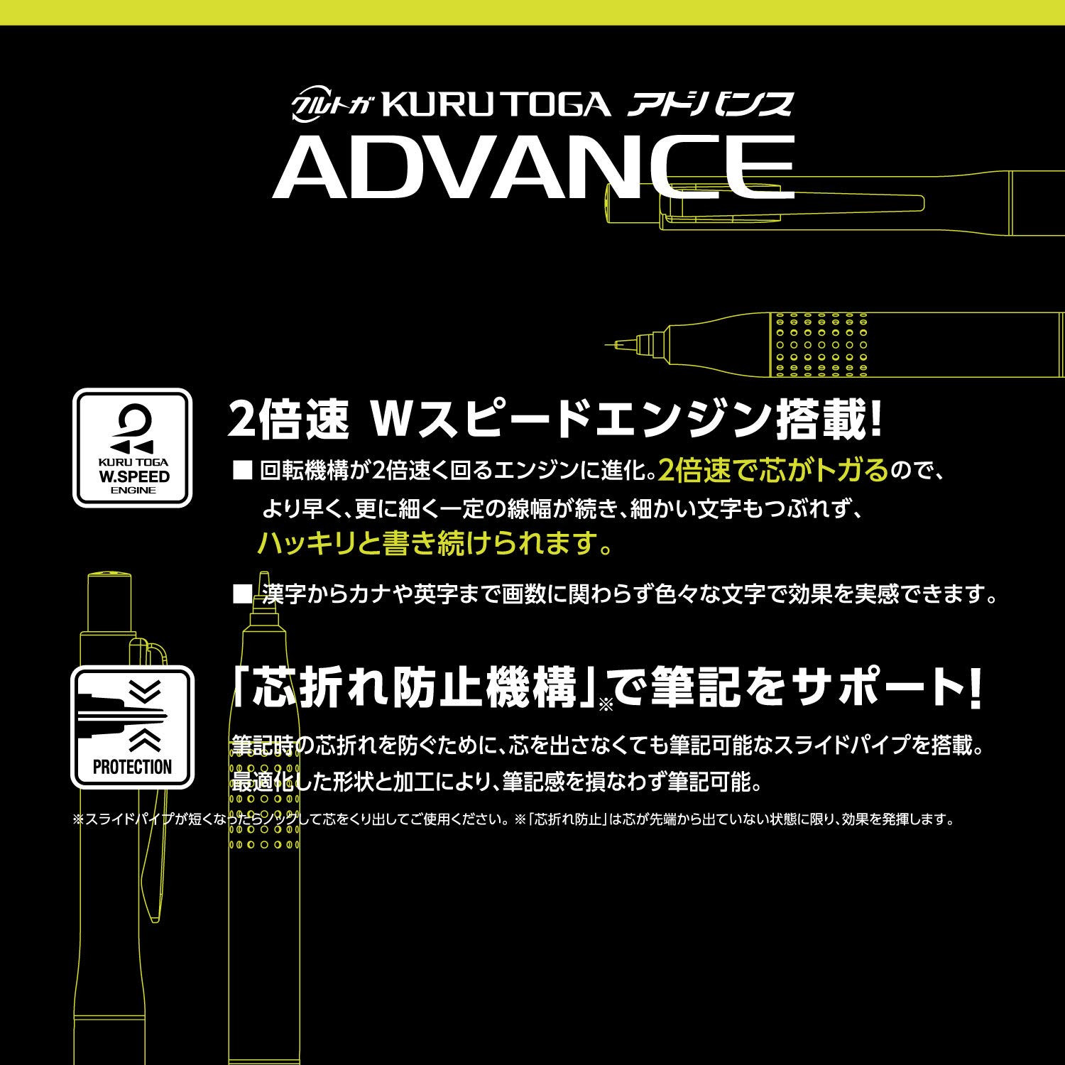 Uni Kuru Toga Advance Mechanical Pencil 0.5mm Break Resistant Navy Blue