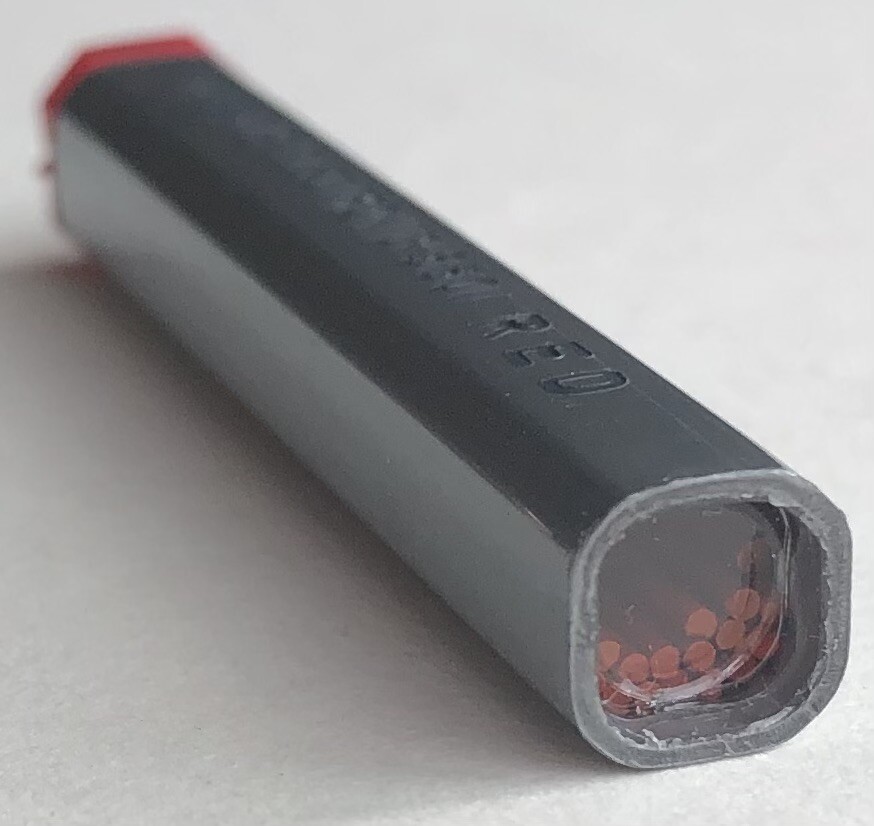 Vintage EAGLE ELECTRONIC Mechanical Pencil Lead RED .9mm NOS 16pk USA