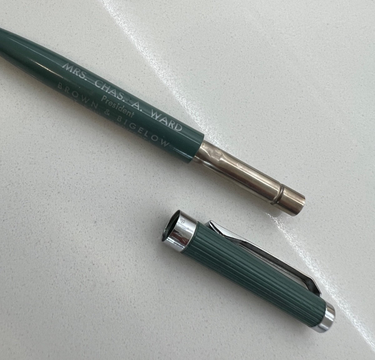 RARE VINTAGE REDIPOINT Mechanical PENCIL, Mrs Chas Ward-President, Brown&Bigelow