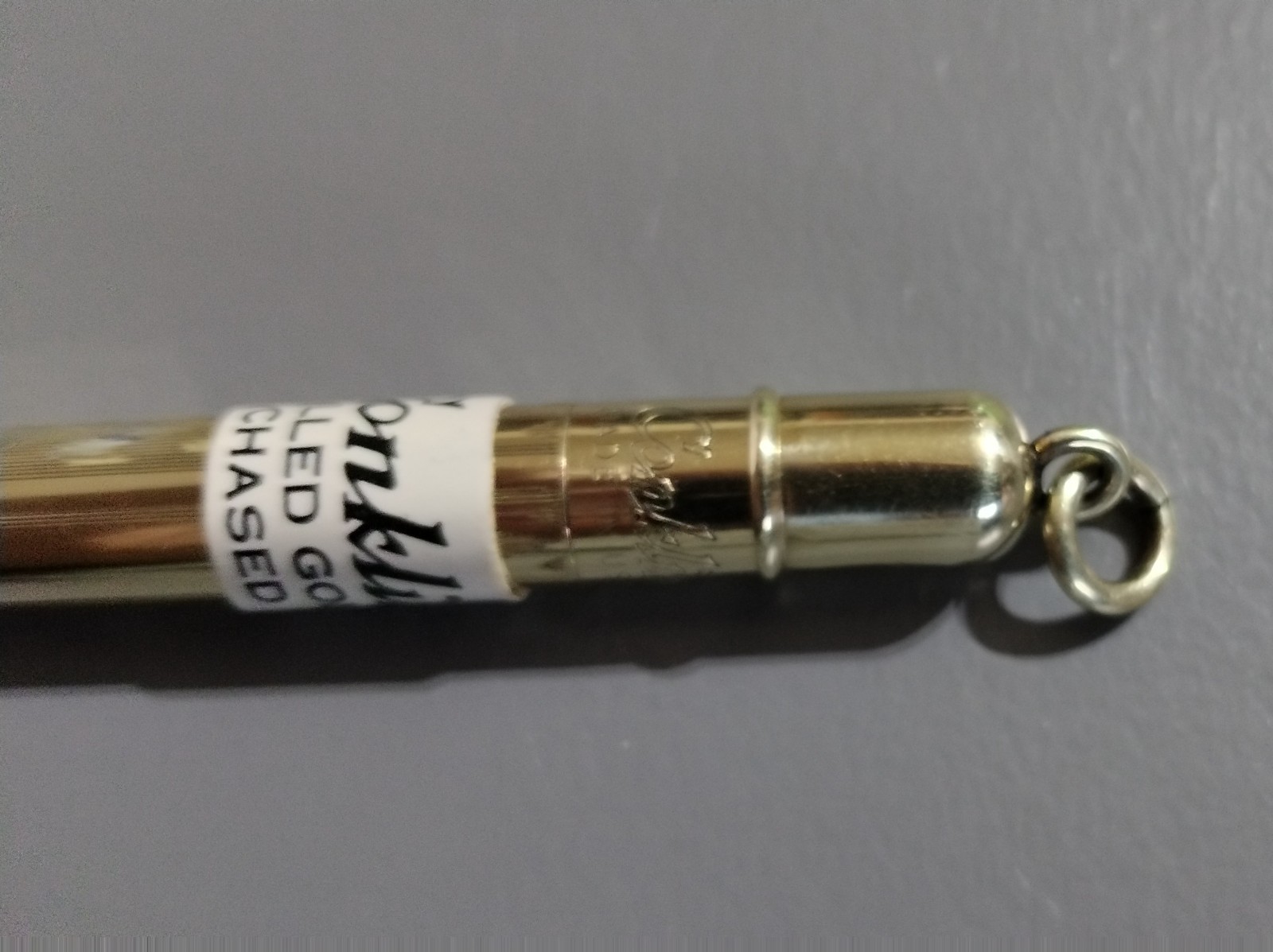 Vintage 1920 Conklin Mechanical Pencil Rolled Gold Chased With Engraving Rare