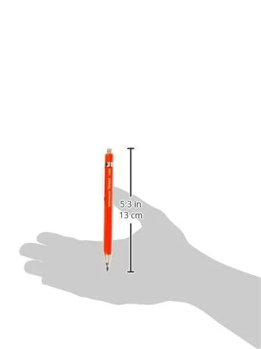 New Koh-I-Noor 2mm Diameter Short Mechanical Clutch Lead Holder Pencil (Red) New