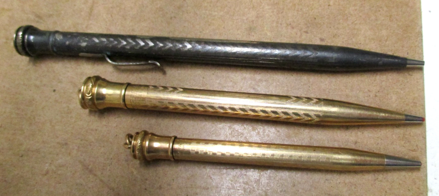 Wahl Eversharp Gold Filled Mechanical Pencil Vintage Engraved SET OF 3 & MORE **
