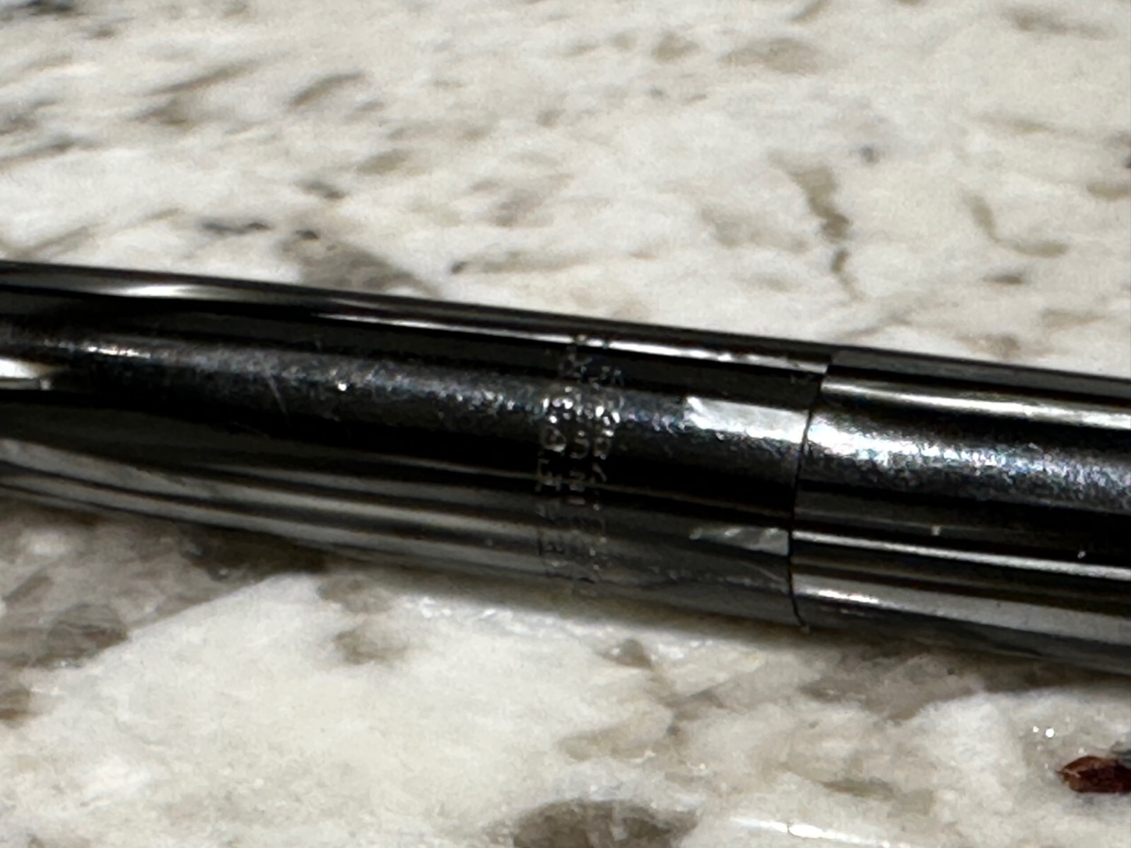 SHEAFFER Vintage Mechanical Pencil Marbled Gray Black Made in USA Needs Service