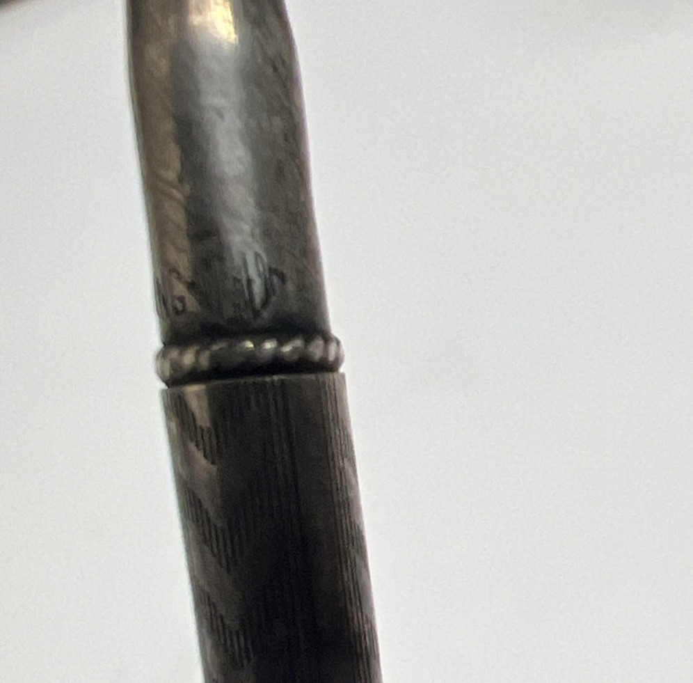 Antique Sterling Silver Mechanical Pencil Pendant (WORKS!)
