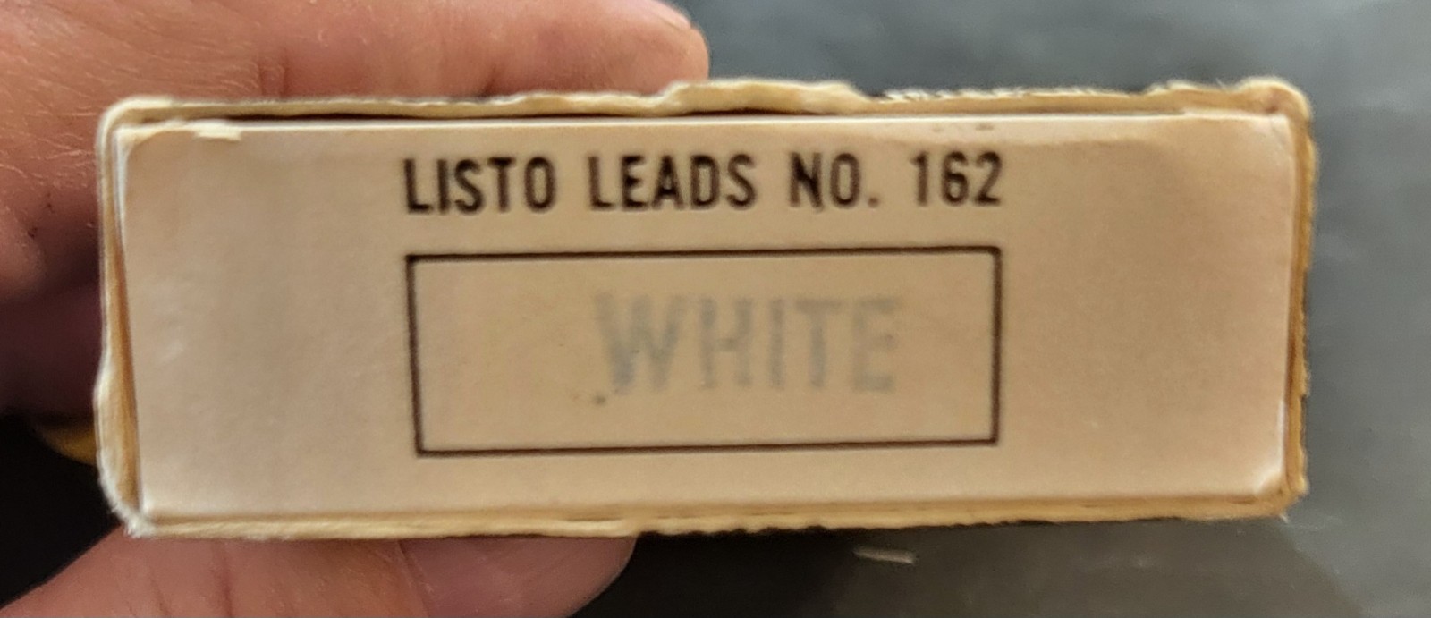 Vintage Listo Marking Leads No 162 White 12 Boxes w/6 Leads each, 72 Total NOS