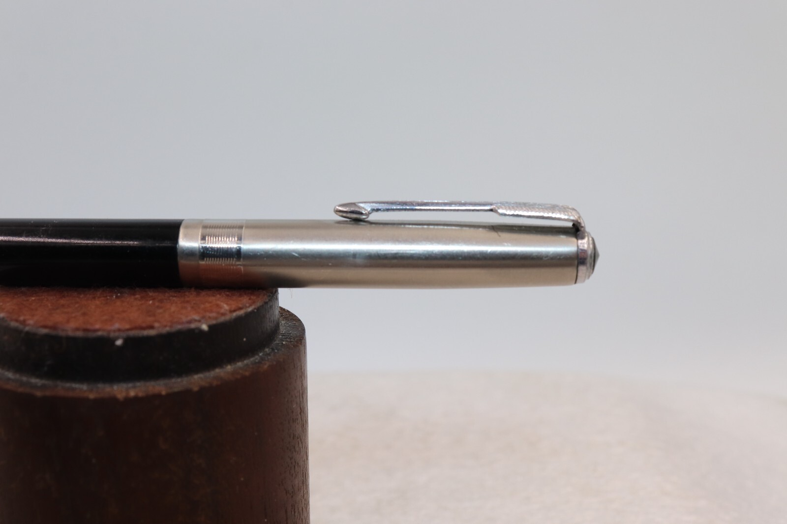 1937-1941 PARKER Stacked Coin Cap Mechanical Pencil Clear Cap Jewel