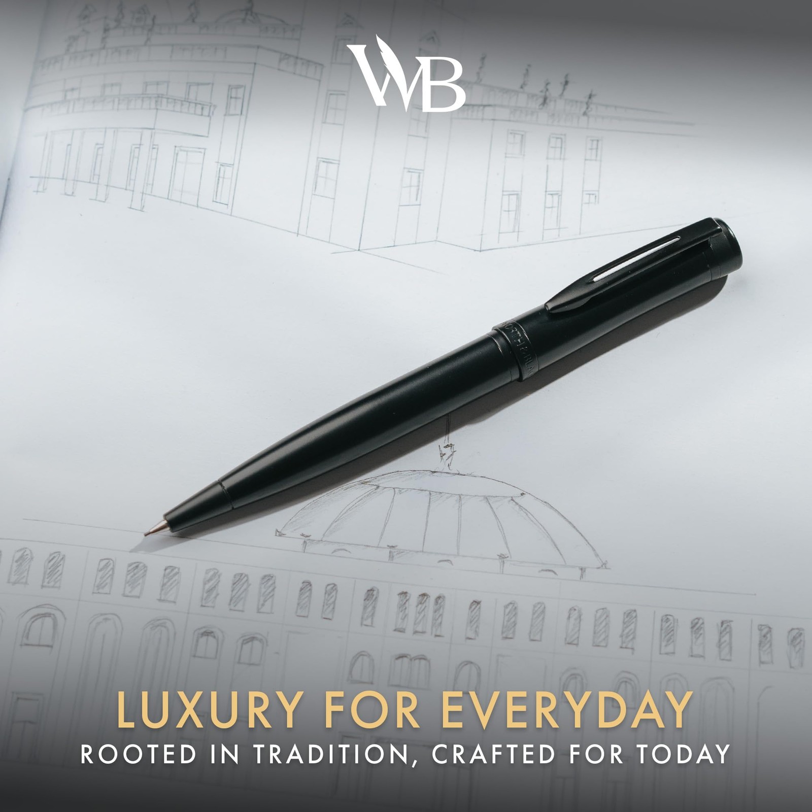 Wordsworth and Black Mechanical Pencil Graphite Lead- Stunning Luxury Metal P…