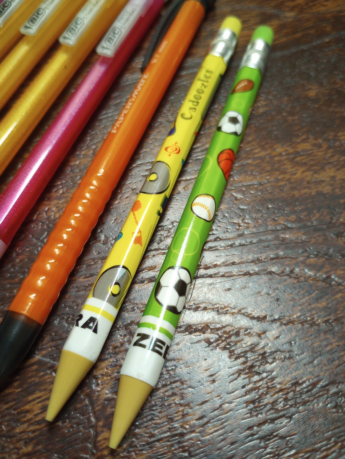 Vintage Lead Pencil Lot Of 8+ Pentel Hi-Polymer 0.9x60mm Zebra Bic Papermate Set