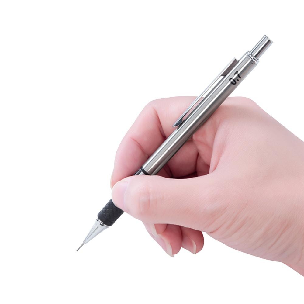 Automatic Metal Mechanical Pencil Set Drawing Multi Size Leads