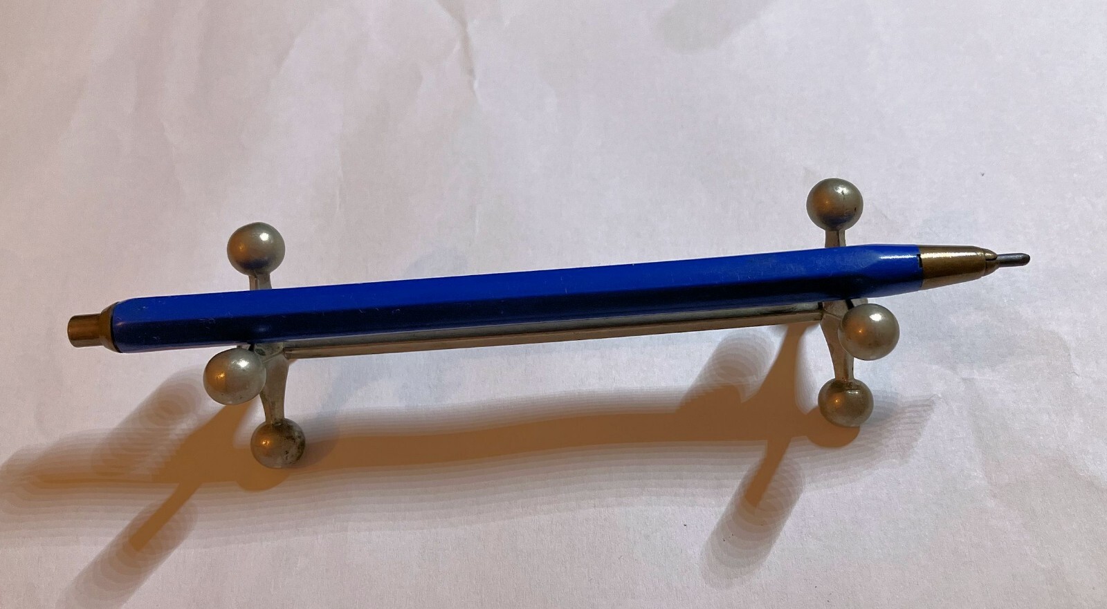 Vintage Unknown Blue pencil Mechanical technical clutch pencil