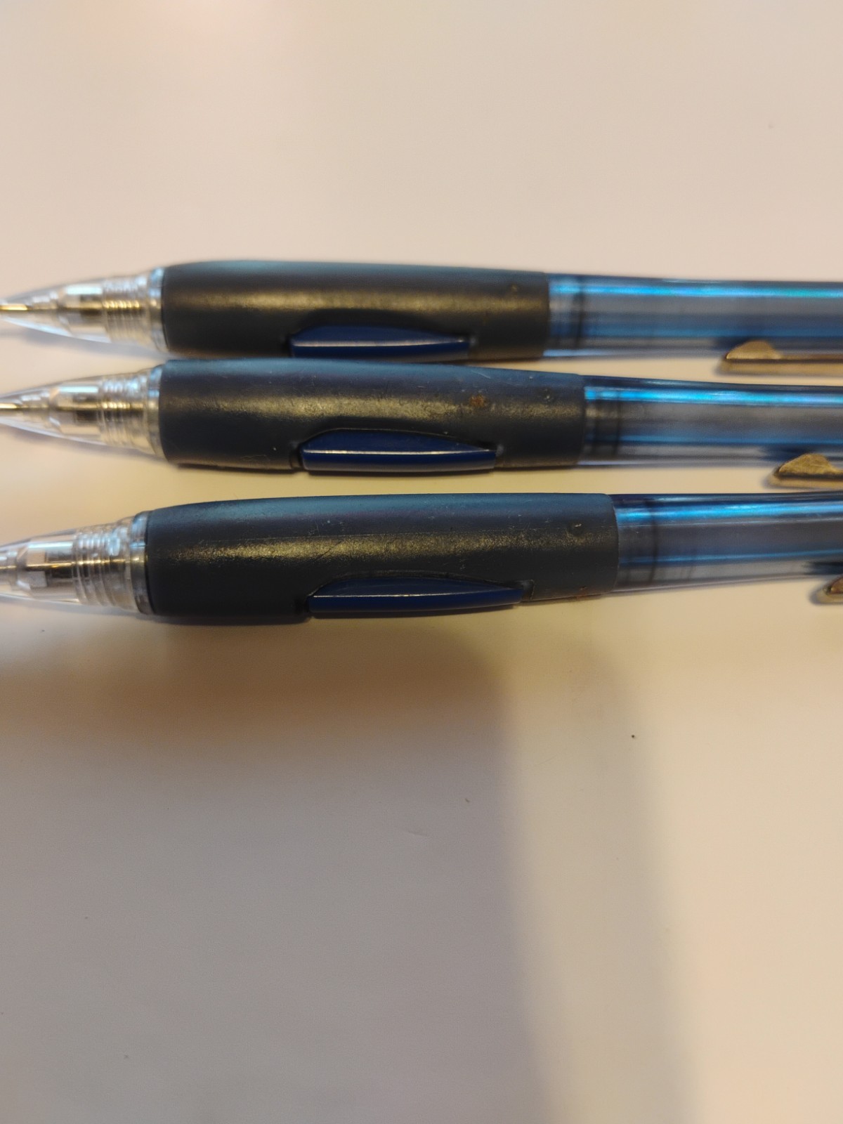 3 Vintage Pentel QuickerClicker PD347 Mechanical Pencil 0.7mm – Blue Translucent