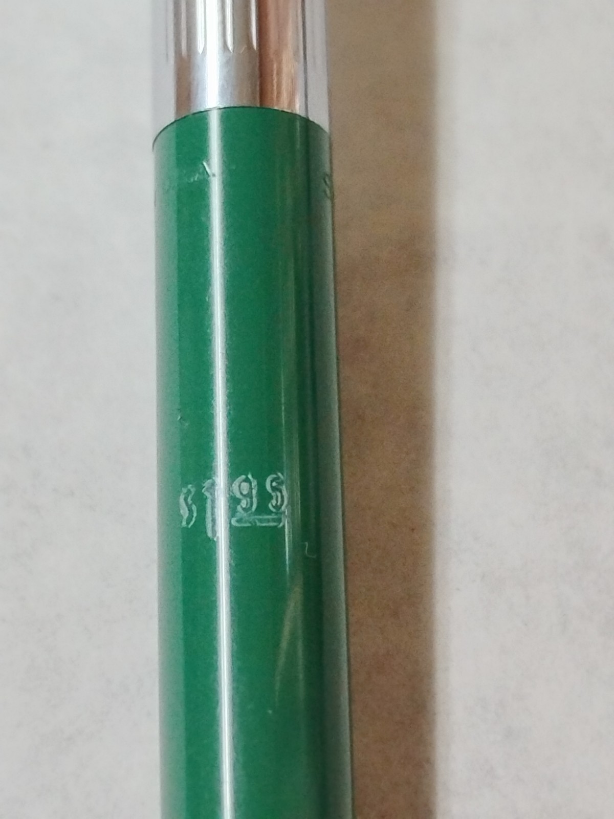 Vintage Sheaffer Green & Chrome Mechanical Pencil 4-3/4″ 9mm – Works #K7