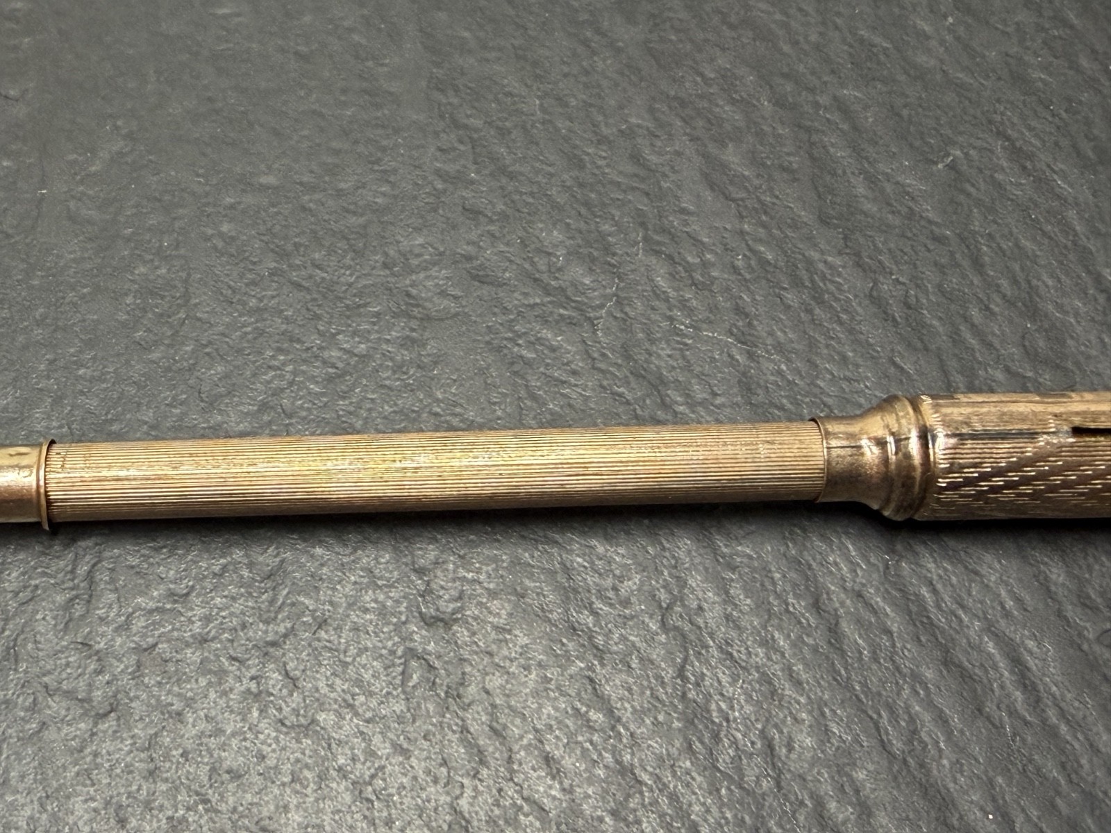 ANTIQUE GOLD FILLED COMBINATION DIP PEN W/NIB AND MECHANICAL PENCIL N995