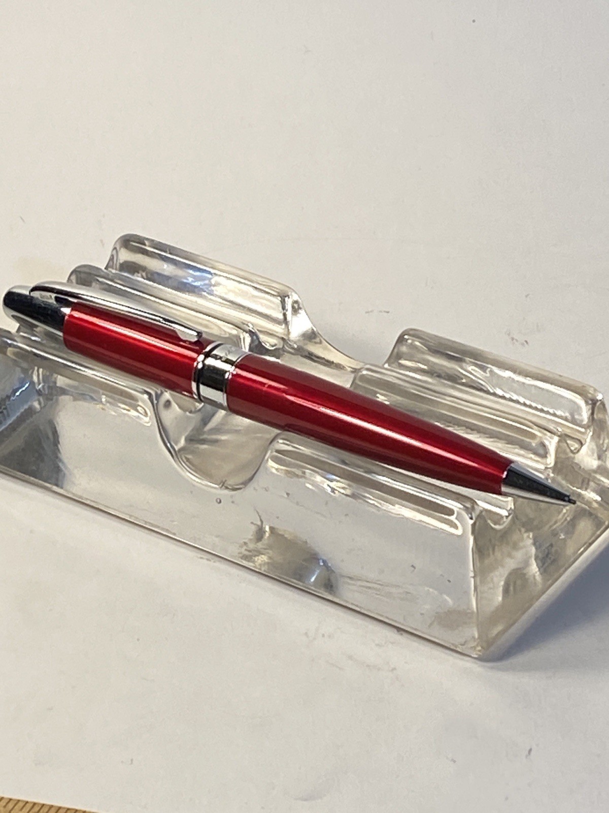 Pierre Cardin Mechanical Pencil Metallic Red & Chrome