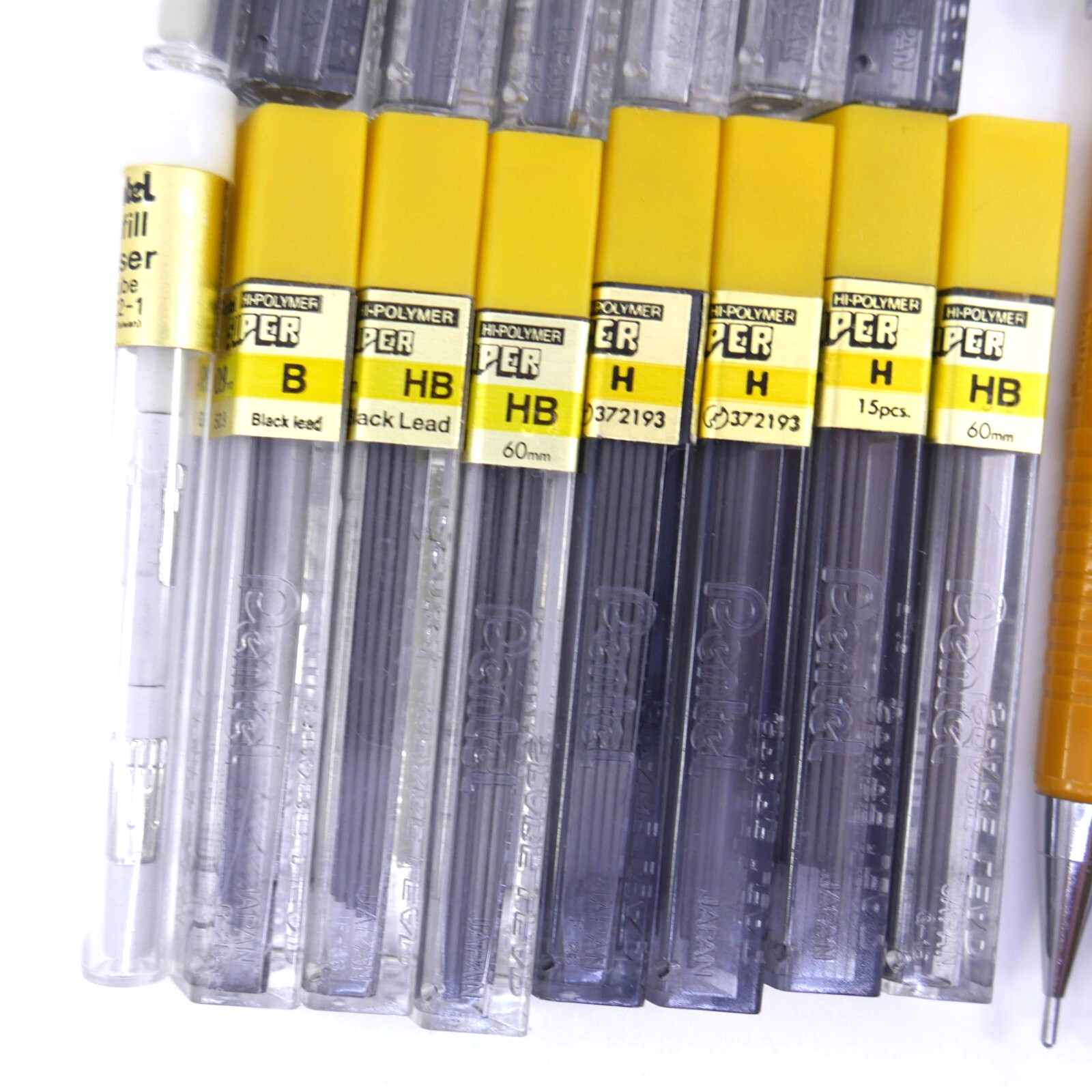 Vintage Pentel P209 – .9mm Mechanical Pencils Lot of 3 w/ Lead Refills + erasers