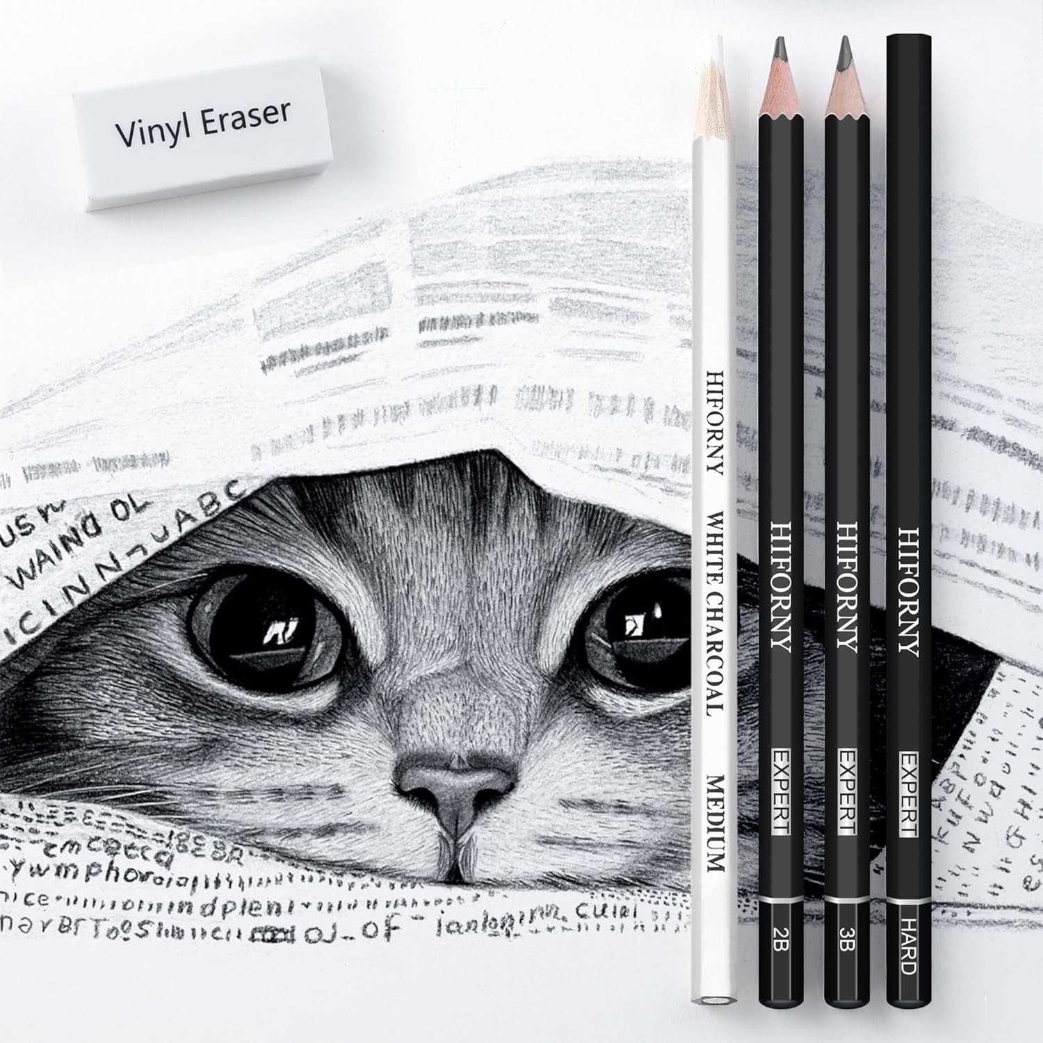 HIFORNY 46 PCS Sketching Drawing Pencil Set,Sketch Pencils Art Supplies with…