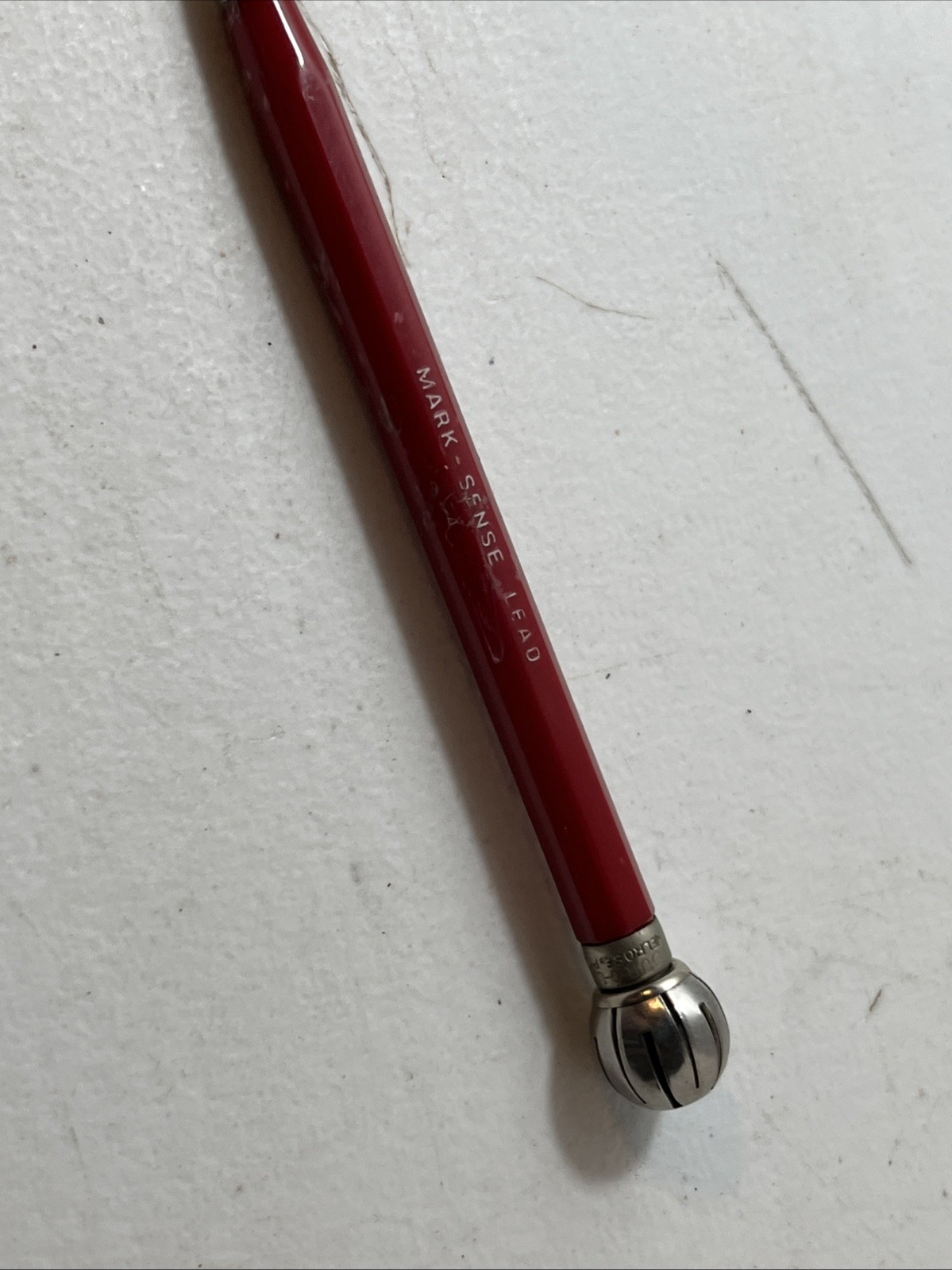 Durolite 1940s 50s Rotary phone dialer Topper Mechanical Pencil Red Antique