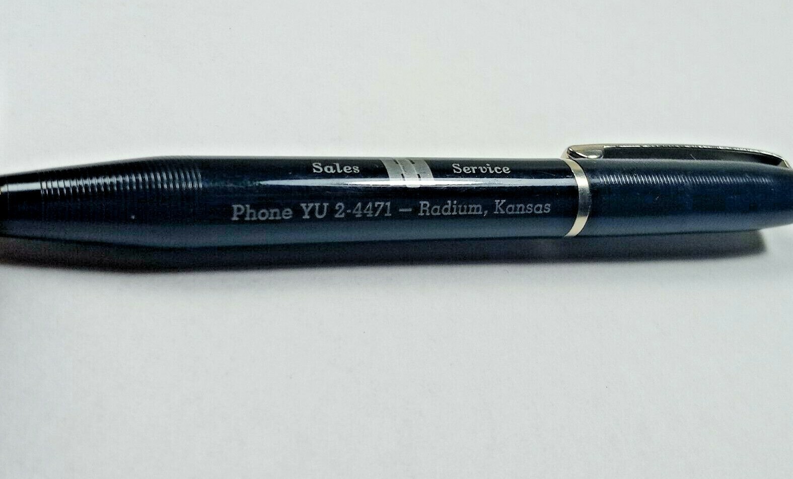 Radium KS Farm Supply VTG Black Mechanical Pencil Promo Kansas Farming Vernon