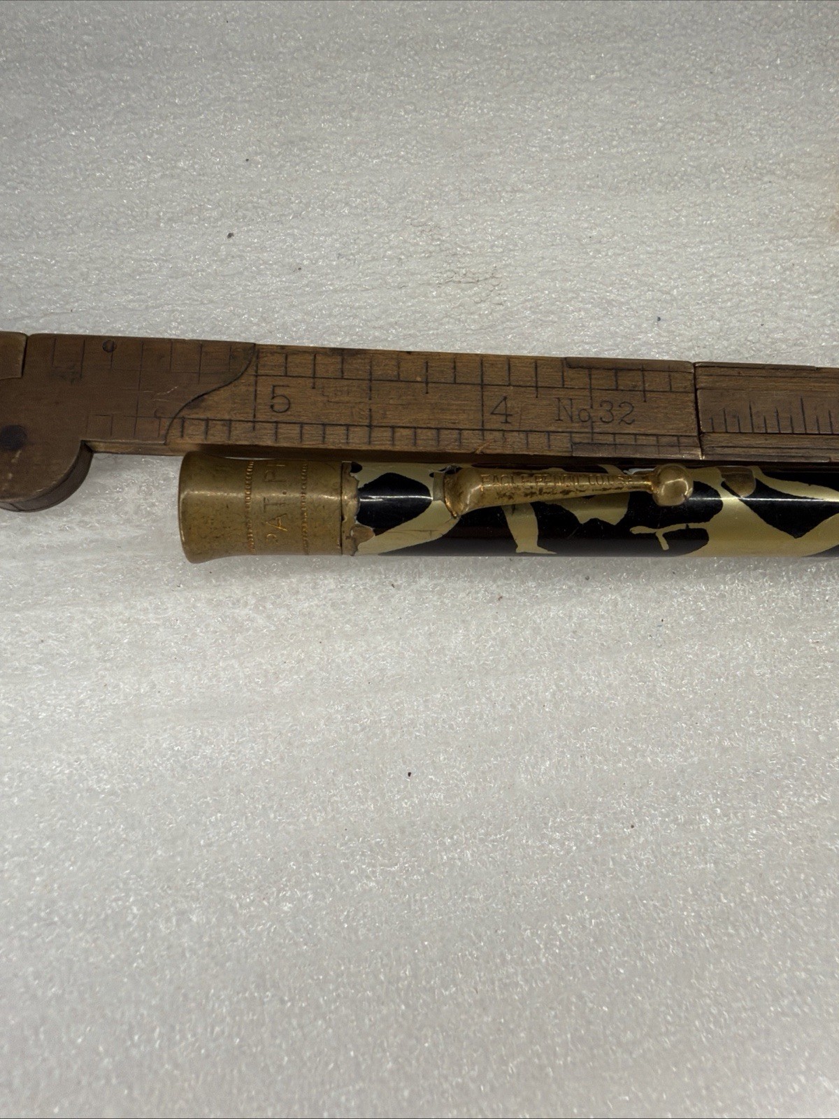 Old Eagle Pencil Co. Black & Gold Marbled Finish Mechanical Pencil