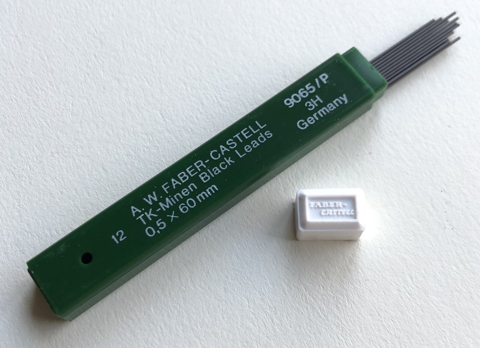 Vintage A. W. Faber-Castell TK .5mm Mechanical Pencil Lead 3H 9065/P 12 Sticks
