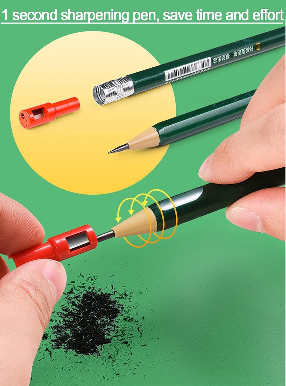 85 pcs Solid Carpenter Pencil Set Includes 5 Construction Pencils Deep Green