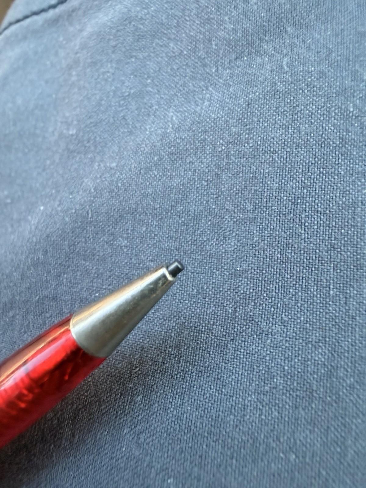 Vintage Scripto Classic Mechanical Pencil Translucent Red 1.1mm Twist Working