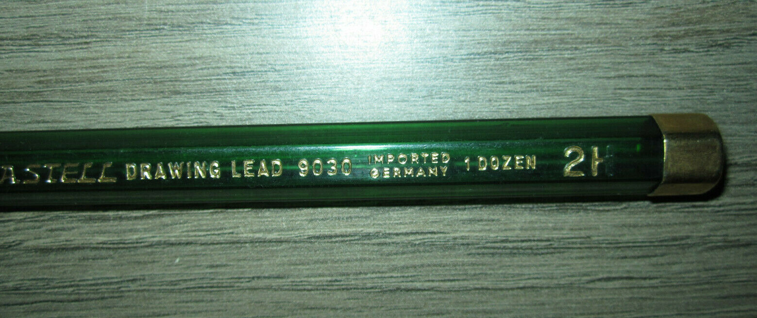 Vtg John Hancock pencil & leads, Koh-I-Noor, Eagle Turquoise, AW Faber Castell