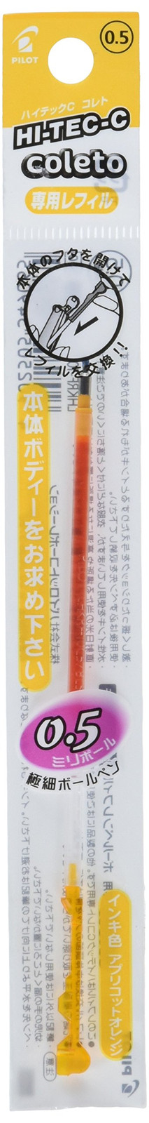 Hightech C Coleto 0.5mm Refill [Apricot Orange] LHKRF-10C5-AO