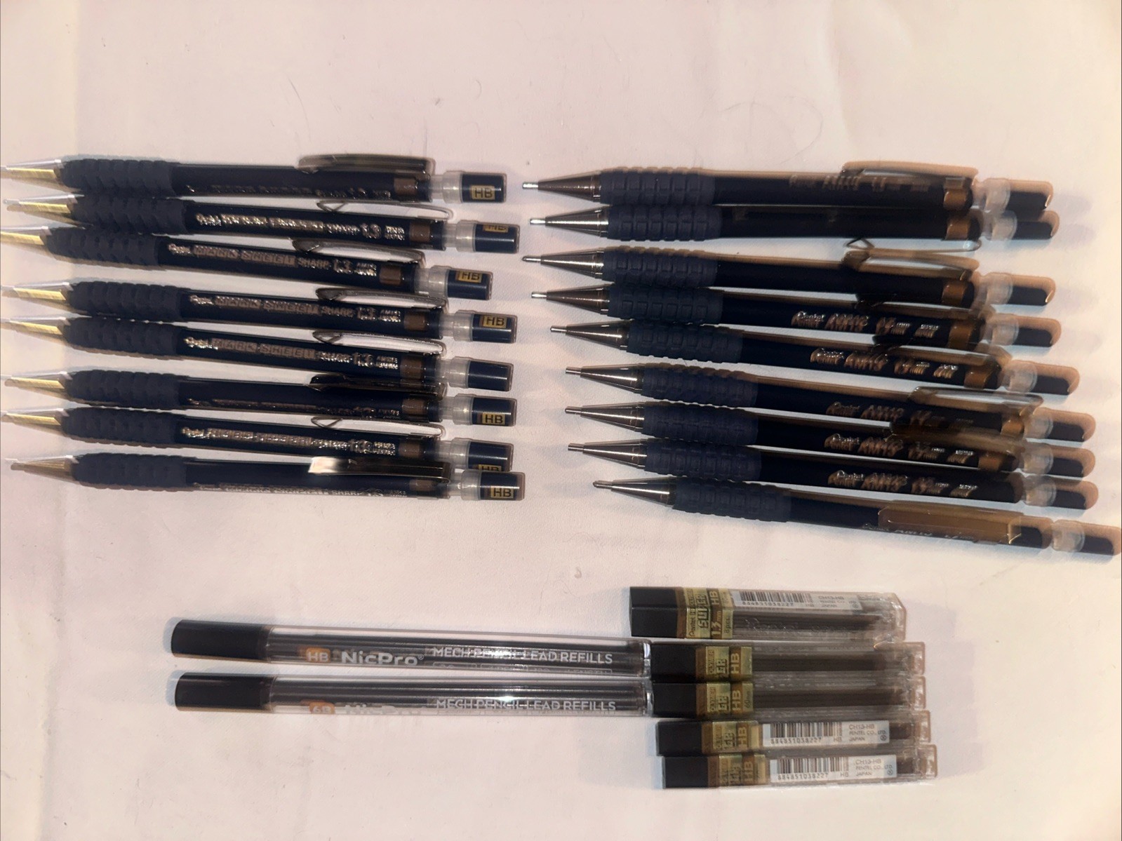 Pentel Mechanical Pencil Mark Sheet AM13-HB 17-piece set + Lead