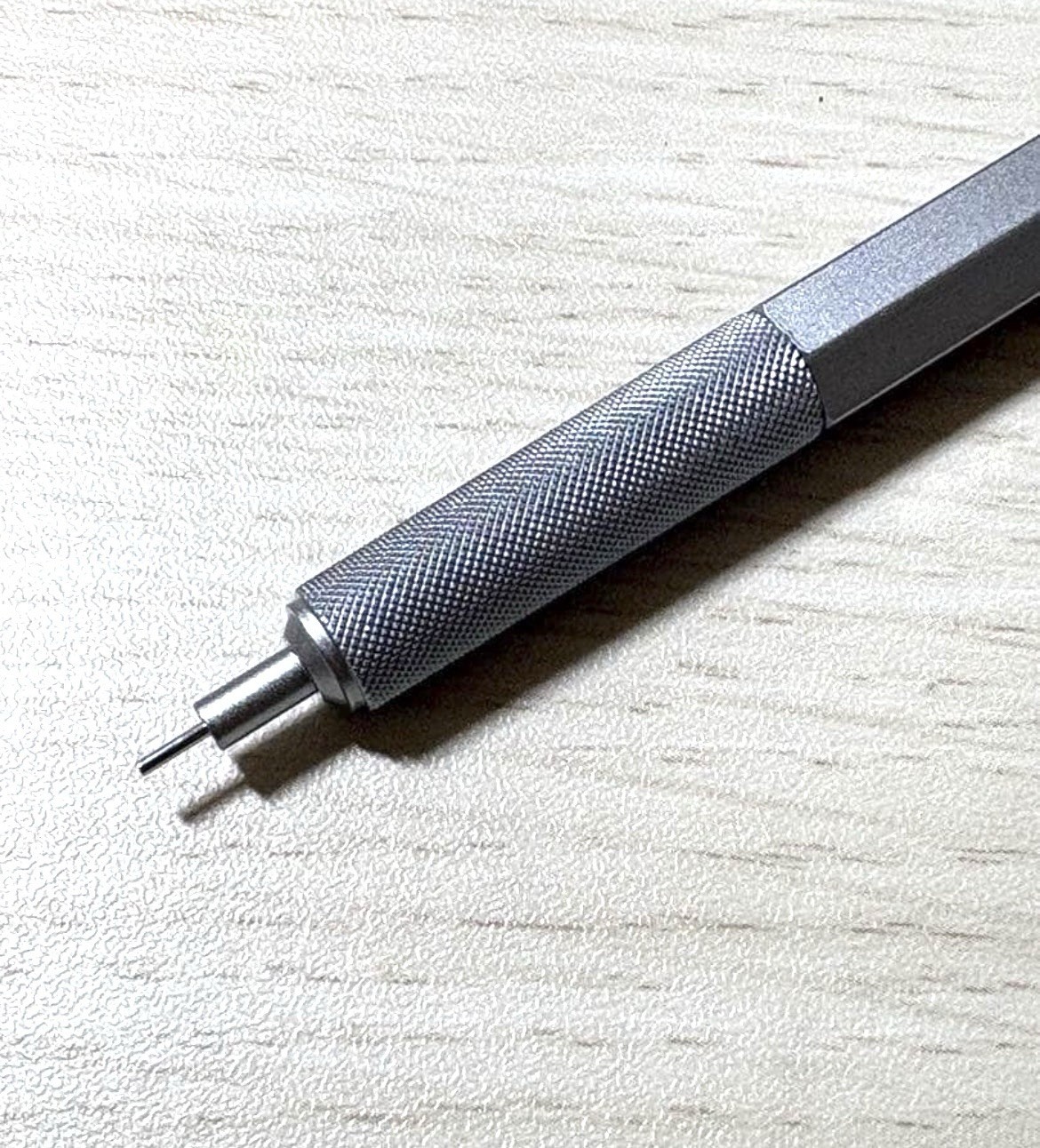 Rotring 600 Mechanical Pencil 0.5mm Silver Red Logo New in Box Japan