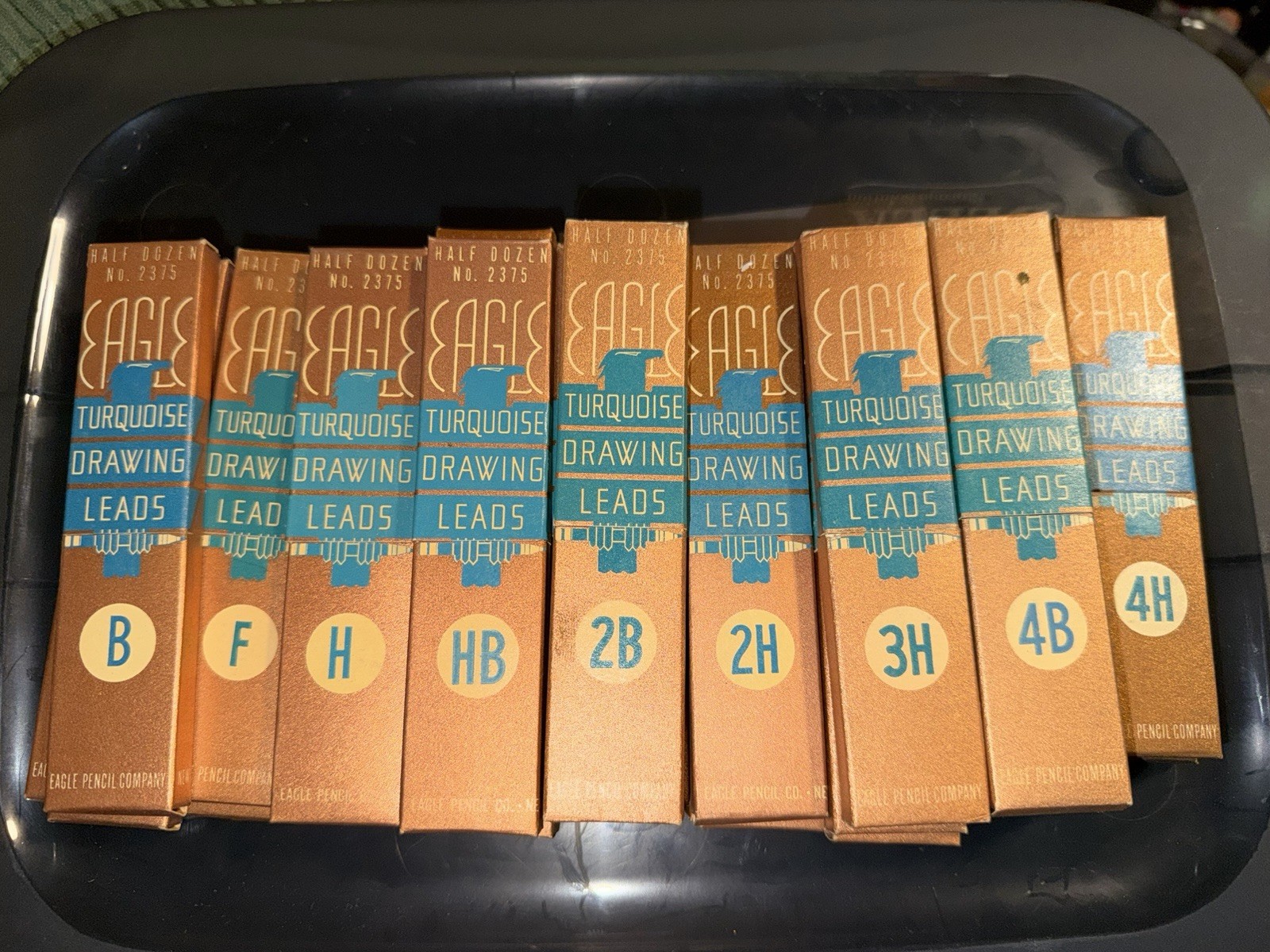 29 Packs EAGLE Turquoise Drawing Leads H, HB, 2B, 2H & More