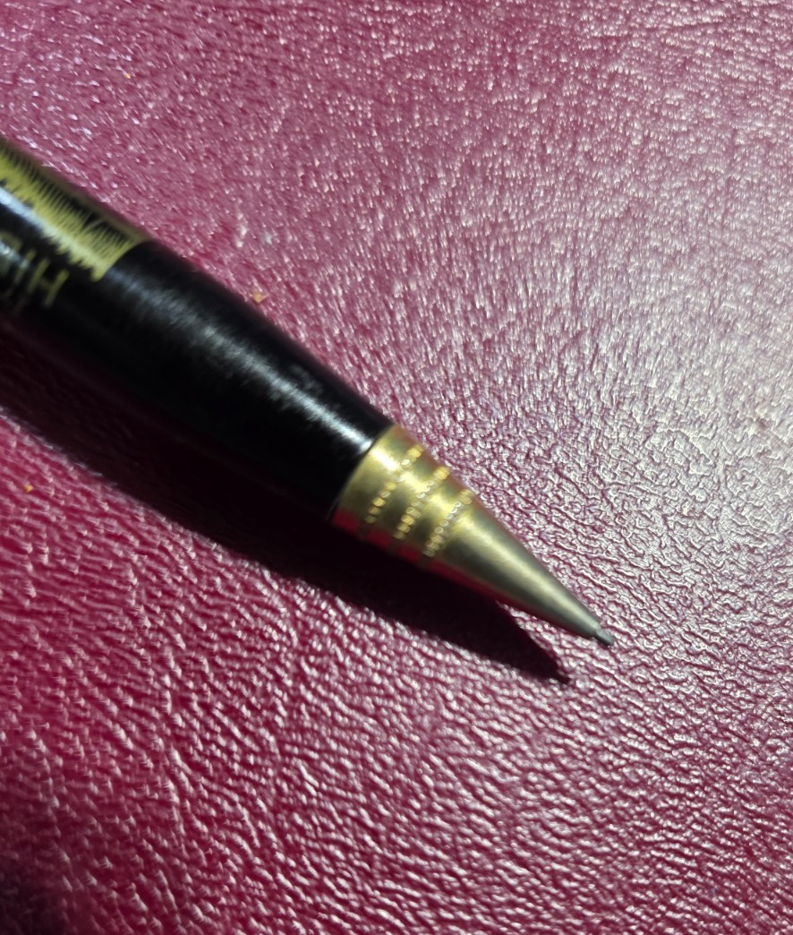 Hibbing Minnesota Iron Ore Mine 0.9mm Mechanical Pencil w/Iron Ore In Cap -1950s